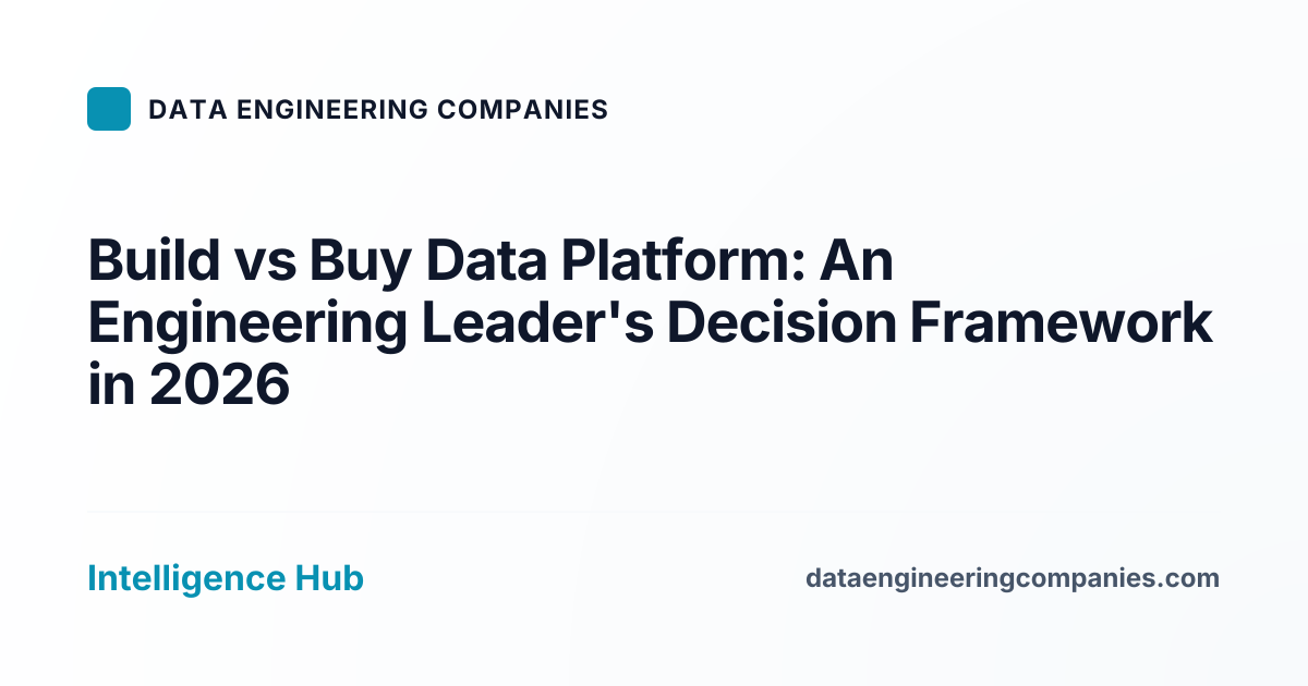 Build vs Buy Data Platform: An Engineering Leader's Decision Framework in 2026